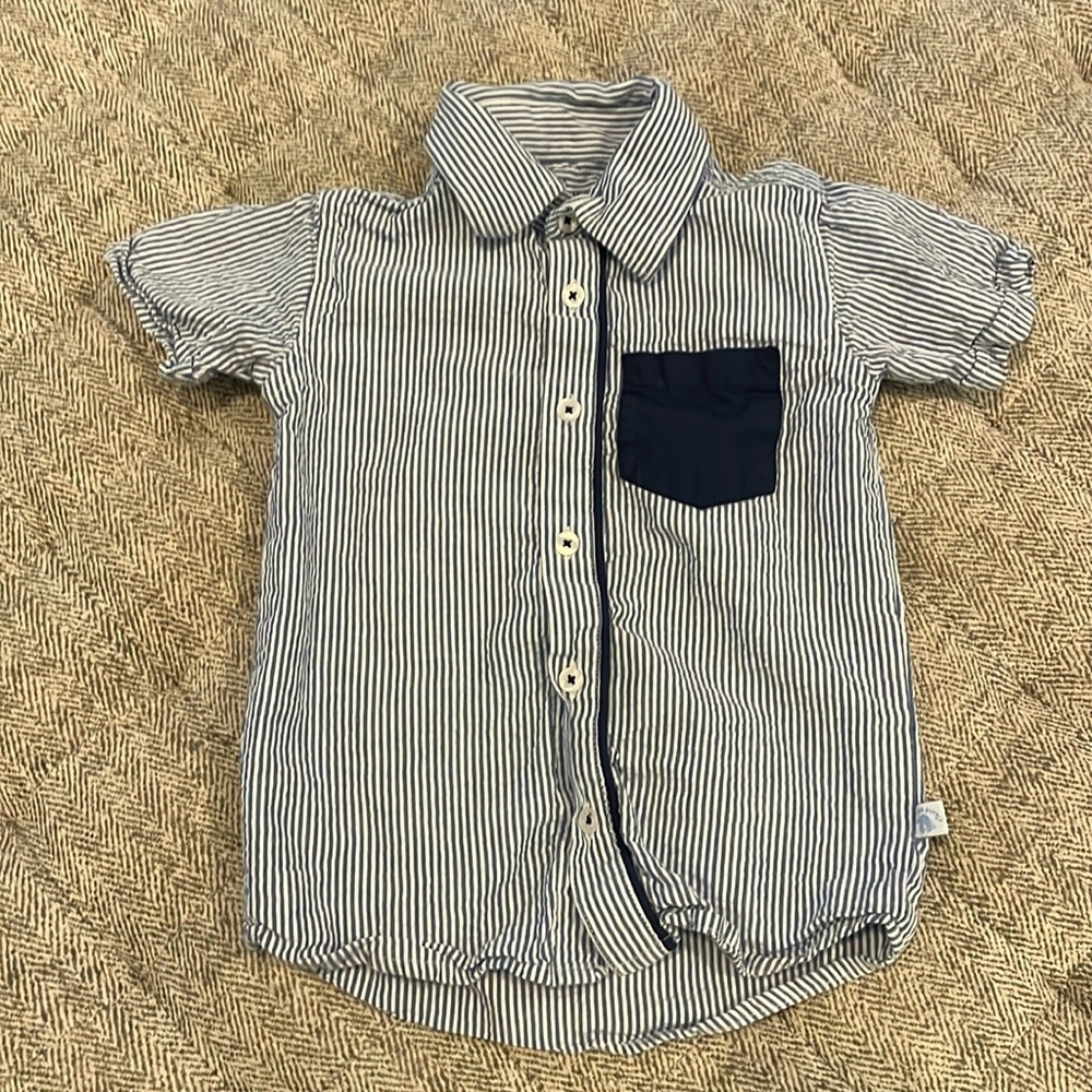 Rugged Butts short sleeve button down size 4 T